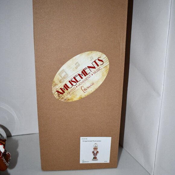 Roman Musical LED Gingerbread Nutcracker #135190 NWT - Picture 9 of 9